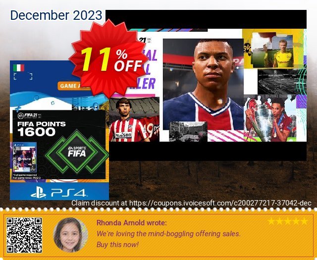 FIFA 21 Ultimate Team 1600 Points Pack PS4/PS5 (Italy) spitze Förderung Bildschirmfoto