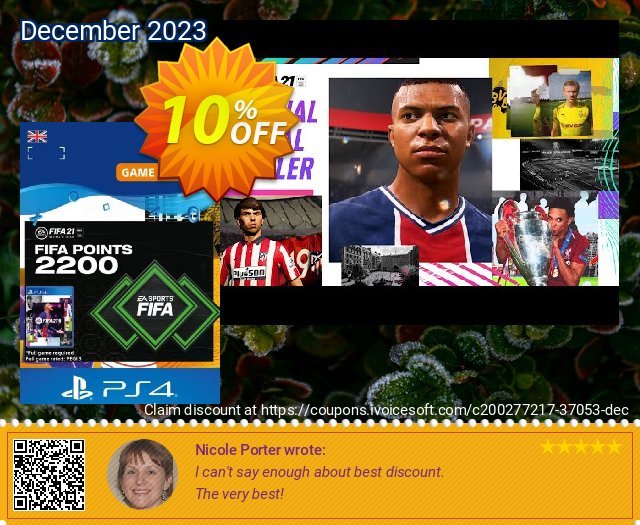 FIFA 21 Ultimate Team 2200 Points Pack PS4/PS5 (UK) 了不起的 产品销售 软件截图