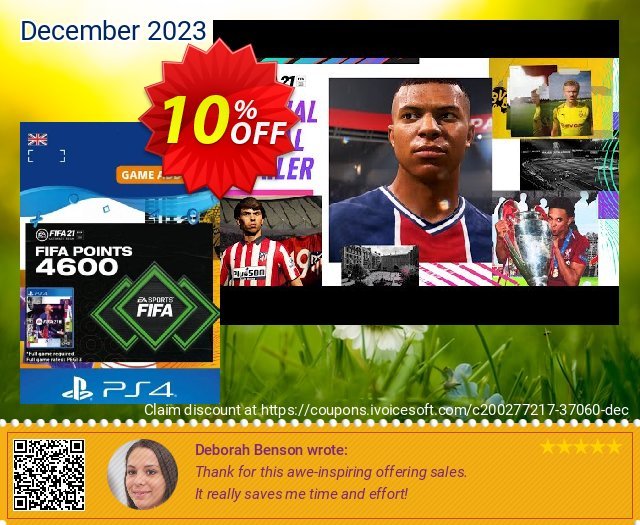 FIFA 21 Ultimate Team 4600 Points Pack PS4/PS5 (UK) discount 10% OFF, 2024 Good Friday deals. FIFA 21 Ultimate Team 4600 Points Pack PS4/PS5 (UK) Deal 2024 CDkeys