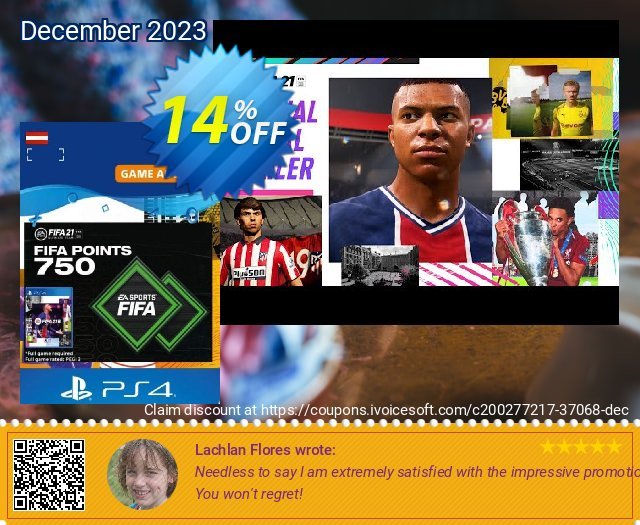 FIFA 21 Ultimate Team 750 Points Pack PS4/PS5 (Austria) 惊人的 优惠券 软件截图