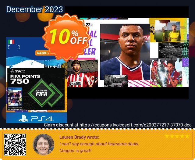 FIFA 21 Ultimate Team 750 Points Pack PS4/PS5 (Italy) umwerfenden Ermäßigung Bildschirmfoto
