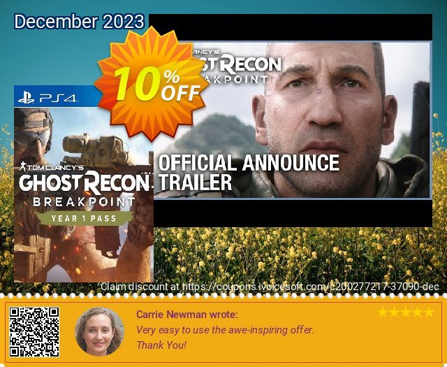 Ghost Recon Breakpoint - Year 1 Pass PS4 (Belgium) wundervoll Außendienst-Promotions Bildschirmfoto