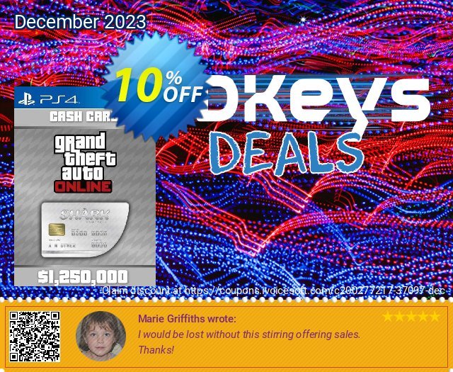 Grand Theft Auto Online Great White Shark Cash Card PS4 (Netherlands) Exzellent Sale Aktionen Bildschirmfoto