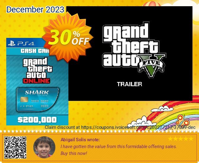 Grand Theft Auto Online Tiger Shark Cash Card PS4 (Belgium) faszinierende Ermäßigungen Bildschirmfoto