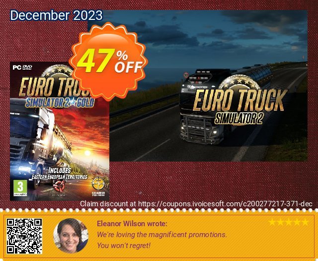Euro Truck Simulator 2 Gold PC discount 42% OFF, 2022 Global Running Day offering sales. Euro Truck Simulator 2 Gold PC Deal