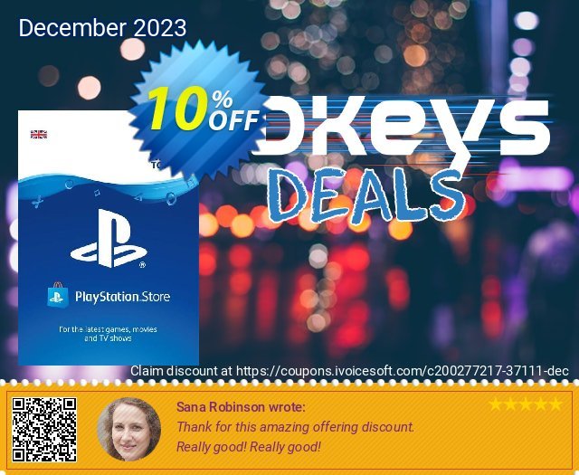 Playstation Network (PSN) Card - £100  경이로운   할인  스크린 샷