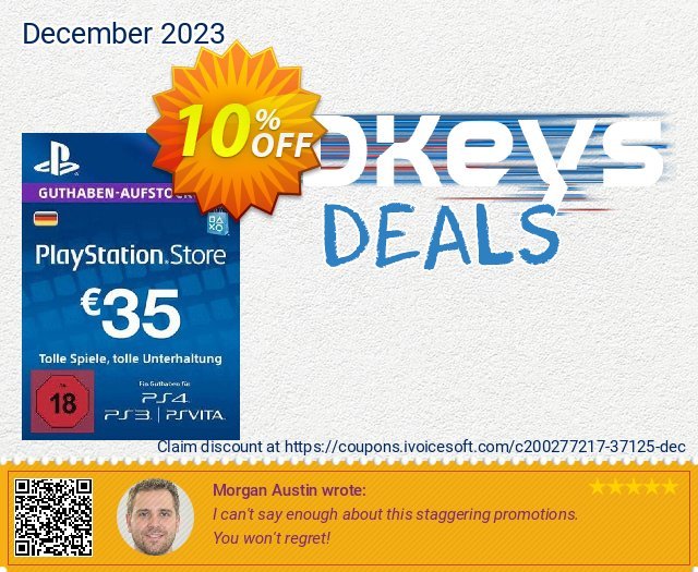 PlayStation Network (PSN) Card - 35 EUR (Germany) discount 10% OFF, 2024 World Heritage Day offering sales. PlayStation Network (PSN) Card - 35 EUR (Germany) Deal 2024 CDkeys
