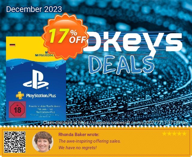 PlayStation Plus - 1 Month Subscription (Germany) discount 17% OFF, 2024 Spring offering sales. PlayStation Plus - 1 Month Subscription (Germany) Deal 2024 CDkeys