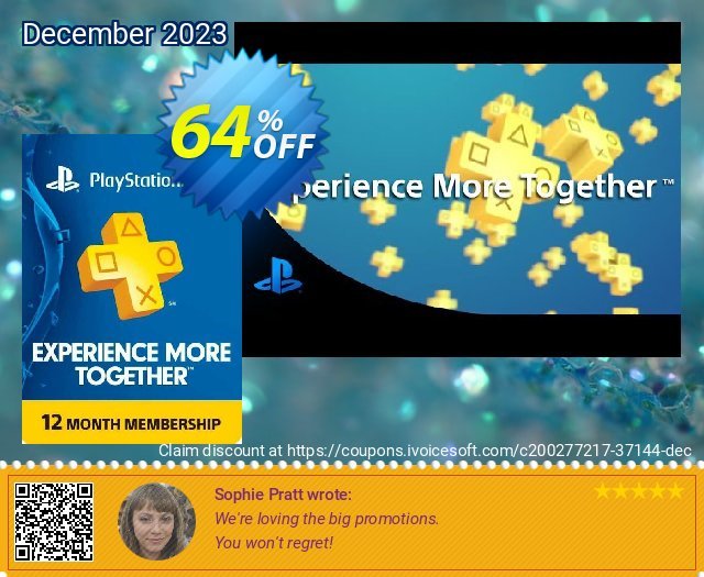 PlayStation Plus - 12 Month Subscription (Brazil) discount 64% OFF, 2024 African Liberation Day offering sales. PlayStation Plus - 12 Month Subscription (Brazil) Deal 2024 CDkeys