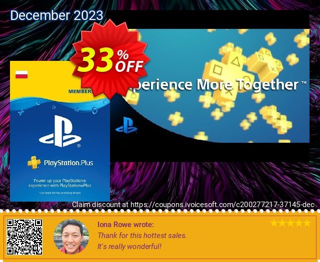 PlayStation Plus - 12 Month Subscription (Poland) 可怕的 折扣码 软件截图