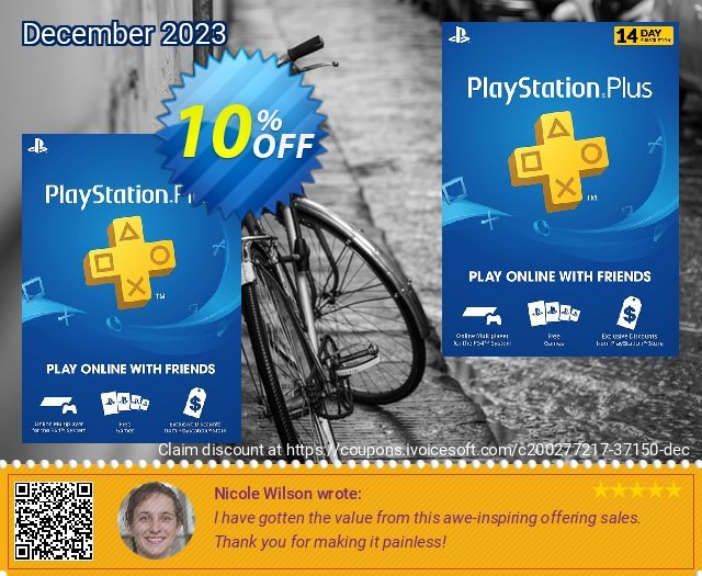 PlayStation Plus (PS ) - 14 Day Trial Subscription (US), PlayStation