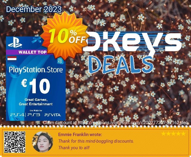 PlayStation Network (PSN) Card - 10 EUR (Netherlands) discount 10% OFF, 2024 Easter Day offering sales. PlayStation Network (PSN) Card - 10 EUR (Netherlands) Deal 2024 CDkeys
