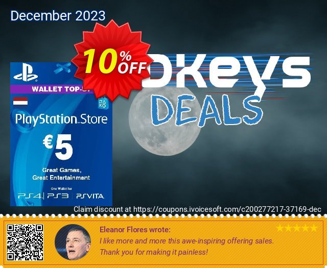 PlayStation Network (PSN) Card - 5 EUR (Netherlands) exklusiv Promotionsangebot Bildschirmfoto