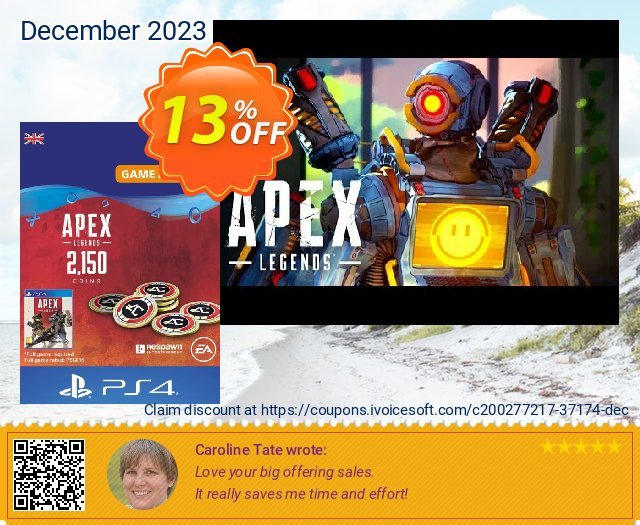 Apex Legends 2150 Coins PS4 (UK) 令人惊奇的 产品销售 软件截图