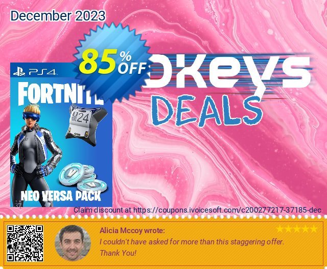 Fortnite Neo Versa + 500 V-Bucks PS4 (AUS/NZ) discount 85% OFF, 2024 Mother's Day offering sales. Fortnite Neo Versa + 500 V-Bucks PS4 (AUS/NZ) Deal 2024 CDkeys