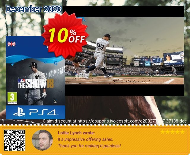 MLB 18 The Show PS4 令人敬畏的 产品销售 软件截图