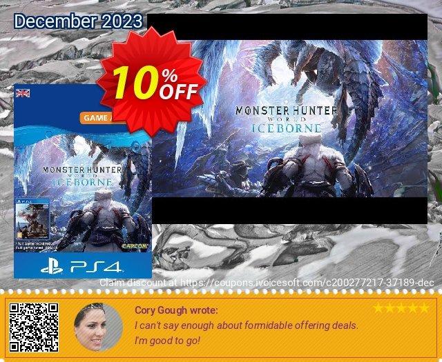 Monster Hunter World: Iceborne PS4 (UK) 令人敬畏的 产品销售 软件截图