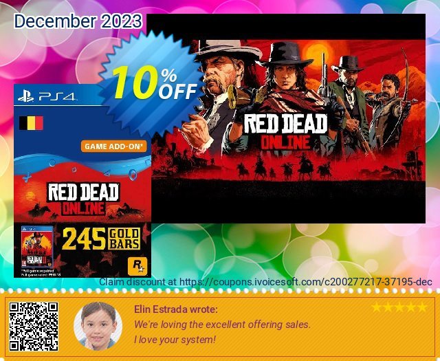 Red Dead Online - 245 Gold Bars PS4 (Belgium) ーパー プロモーション スクリーンショット