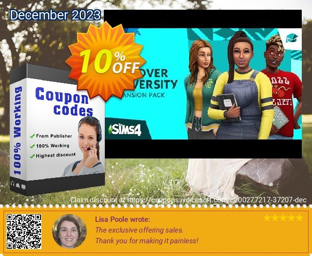The Sims 4 - Discover University Expansion Pack PS4 (Netherlands) tersendiri penawaran waktu Screenshot