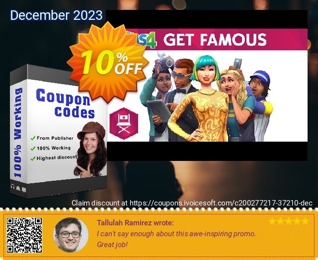 The Sims 4 - Get Famous Expansion Pack PS4 (Netherlands) hebat kupon Screenshot