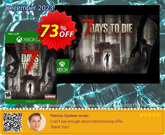 7 Days to Die Xbox One (EU) discount 73% OFF, 2024 World Ovarian Cancer Day offering sales. 7 Days to Die Xbox One (EU) Deal 2024 CDkeys