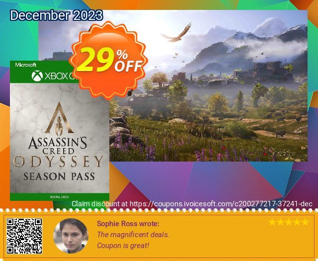 Assassin's Creed Odyssey Season Pass Xbox One (US) discount 29% OFF, 2024 Working Day offering sales. Assassin&#039;s Creed Odyssey Season Pass Xbox One (US) Deal 2024 CDkeys