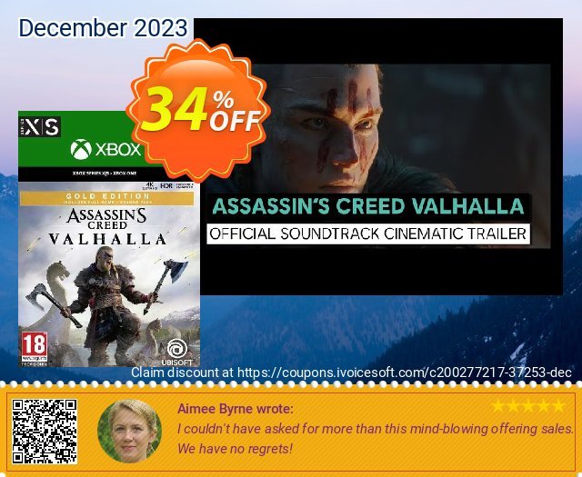 Assassin&#039;s Creed Valhalla Gold Edition Xbox One/Xbox Series X|S (UK) faszinierende Angebote Bildschirmfoto