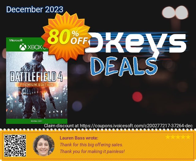 Battlefield 4 Premium Edition Xbox One (UK) ausschließlich Förderung Bildschirmfoto