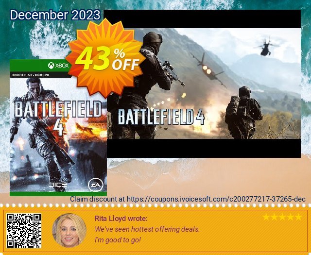 Battlefield 4 Xbox One (UK) discount 43% OFF, 2024 Good Friday offering sales. Battlefield 4 Xbox One (UK) Deal 2024 CDkeys