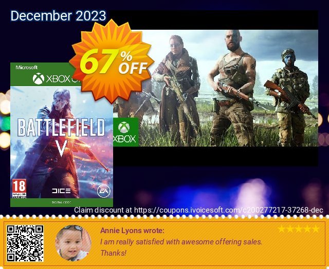 Battefield V Xbox One (EU) discount 67% OFF, 2024 Italian Republic Day discount. Battefield V Xbox One (EU) Deal 2024 CDkeys