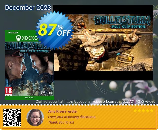 Bulletstorm: Full Clip Edition Xbox One (UK) 惊人的 产品折扣 软件截图
