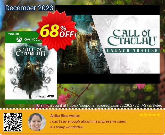 Call of Cthulhu Xbox One (UK)  굉장한   프로모션  스크린 샷