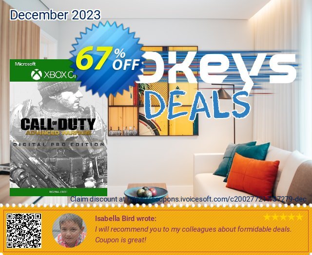 Call of Duty: Advanced Warfare Digital Pro Edition Xbox One (UK) discount 67% OFF, 2022 January offering sales. Call of Duty: Advanced Warfare Digital Pro Edition Xbox One (UK) Deal 2022 CDkeys