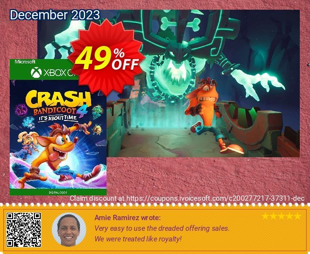 Crash Bandicoot 4: It’s About Time Xbox One (US) toll Außendienst-Promotions Bildschirmfoto