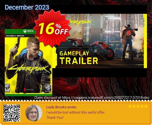 Cyberpunk 2077 Xbox One (UK) dahsyat promo Screenshot