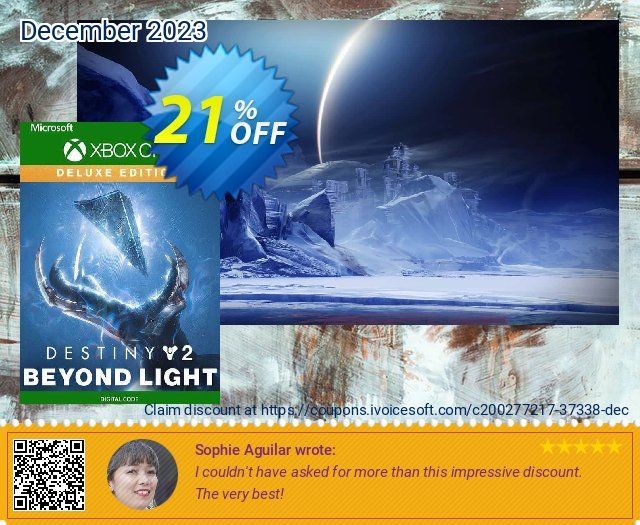 Destiny 2: Beyond Light Deluxe Edition Xbox One (US) discount 21% OFF, 2024 Resurrection Sunday offering sales. Destiny 2: Beyond Light Deluxe Edition Xbox One (US) Deal 2024 CDkeys