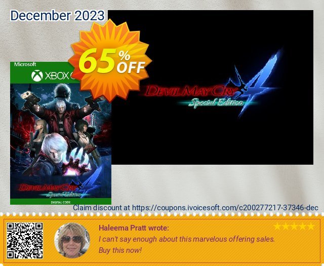 Devil May Cry 4 Special Edition Xbox One (UK) 令人印象深刻的 折扣 软件截图