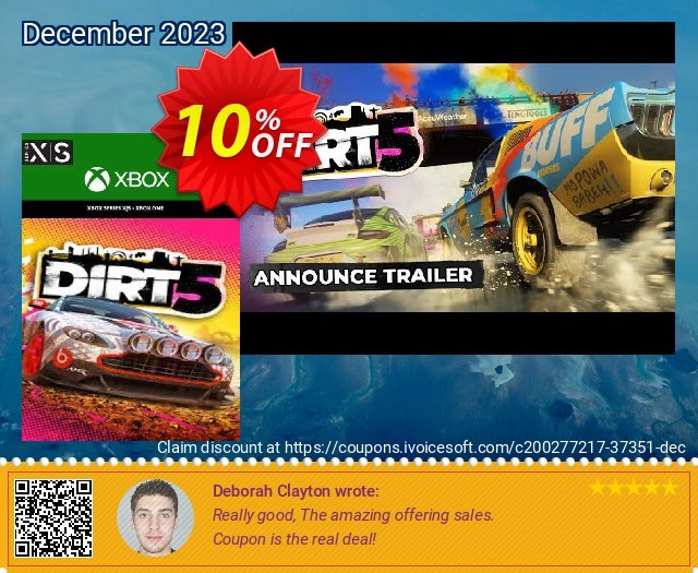 DIRT 5 Xbox One/Xbox Series X|S (EU) menakuntukan kupon diskon Screenshot