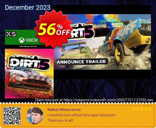 DIRT 5 Xbox One/Xbox Series X|S (UK) discount 56% OFF, 2024 Easter Day offering sales. DIRT 5 Xbox One/Xbox Series X|S (UK) Deal 2024 CDkeys