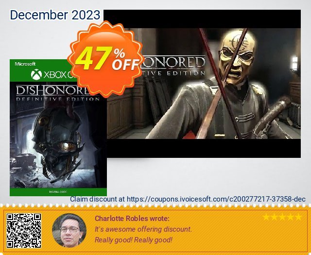 Dishonored Definitive Edition Xbox One (UK) 令人惊奇的 产品销售 软件截图