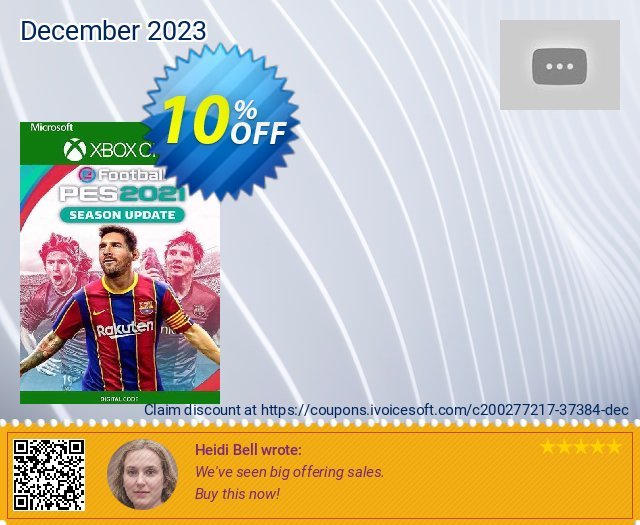 eFootball PES 2021 Xbox One (EU) luar biasa baiknya voucher promo Screenshot