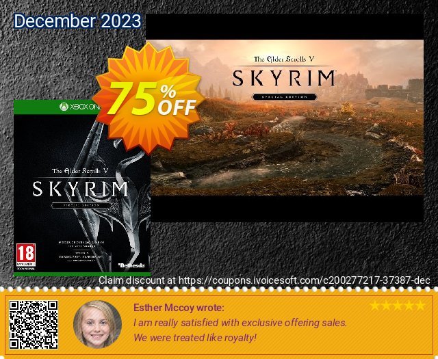 Elder Scrolls V 5 Skyrim Special Edition Xbox One (US) khusus promo Screenshot