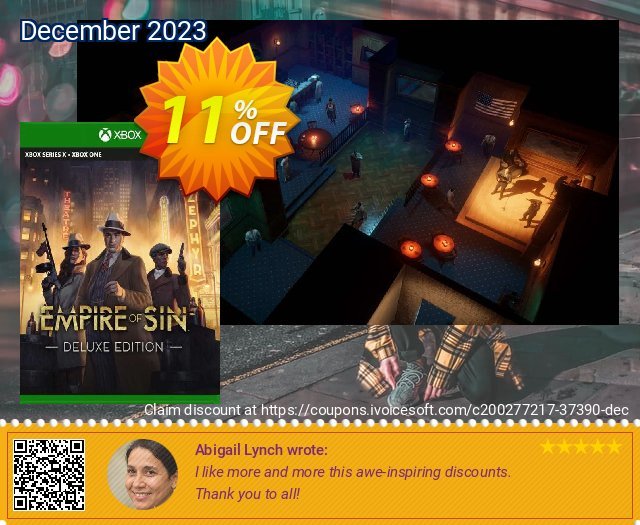 Empire of Sin - Deluxe Edition Xbox One (US) discount 11% OFF, 2024 Labour Day offering sales. Empire of Sin - Deluxe Edition Xbox One (US) Deal 2024 CDkeys