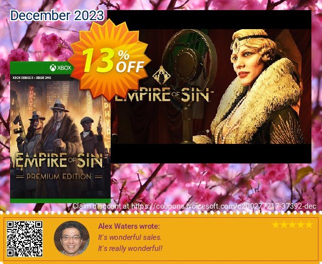 Empire of Sin - Premium Edition Xbox One (UK) 特殊 销售折让 软件截图