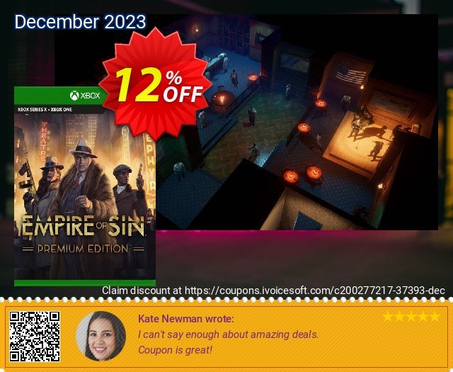 Empire of Sin - Premium Edition Xbox One (US) discount 12% OFF, 2024 World Ovarian Cancer Day offering sales. Empire of Sin - Premium Edition Xbox One (US) Deal 2024 CDkeys