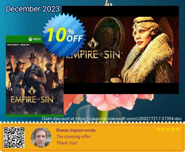 Empire of Sin Xbox One (EU) unik kode voucher Screenshot