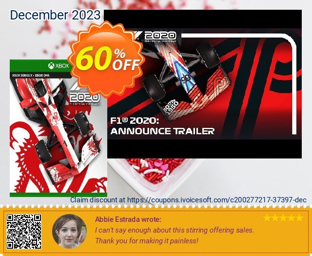F1 2020: Keep Fighting Foundation DLC Xbox One (UK) super Preisreduzierung Bildschirmfoto