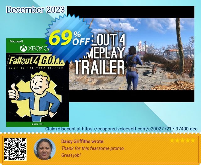 Fallout 4 - Game of the Year Edition Xbox One (EU) 美妙的 优惠 软件截图