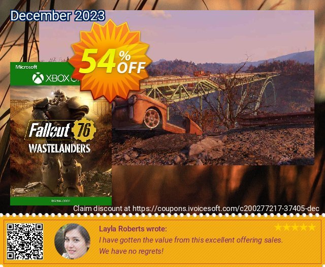 Fallout 76 Wastelanders Xbox One (US) 激动的 促销销售 软件截图