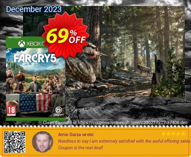 Far Cry 5 Xbox One (US) discount 69% OFF, 2024 Resurrection Sunday promo. Far Cry 5 Xbox One (US) Deal 2024 CDkeys